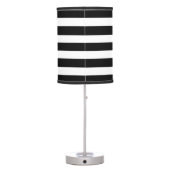 Black & White Striped Lamp (Back)