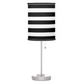 Black & White Striped Lamp (Left)