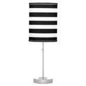 Black & White Striped Lamp (Front)