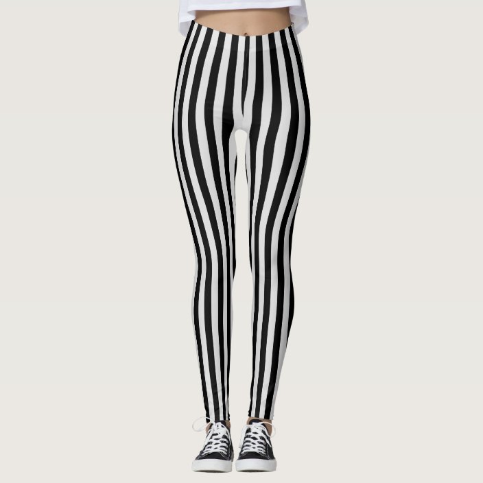 athleta black and white striped leggings