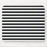 Black &amp; White Striped Mouse Pad at Zazzle