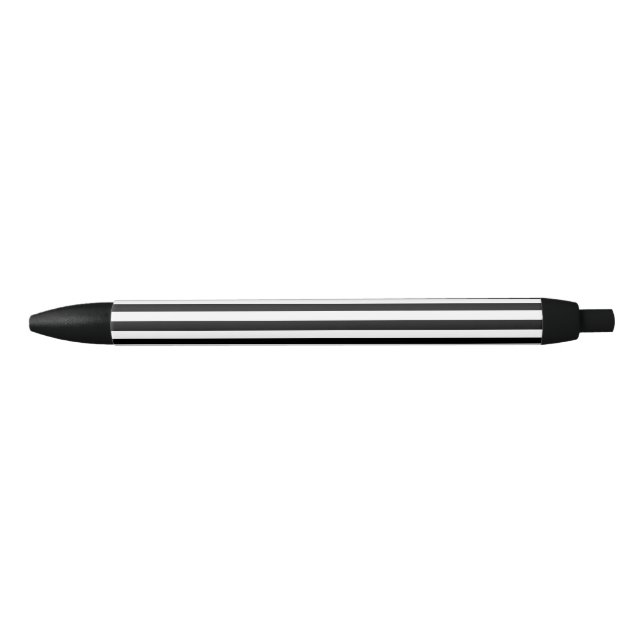 Black & White Striped Pen (Front)