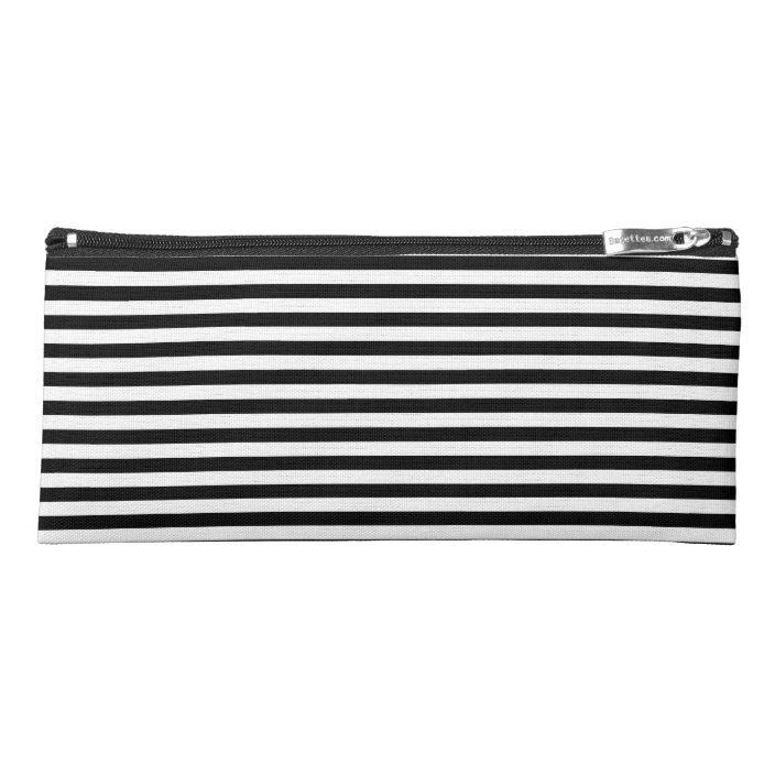 black and white pencil case