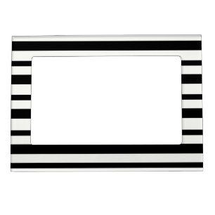 Black & White Striped Photo Frame