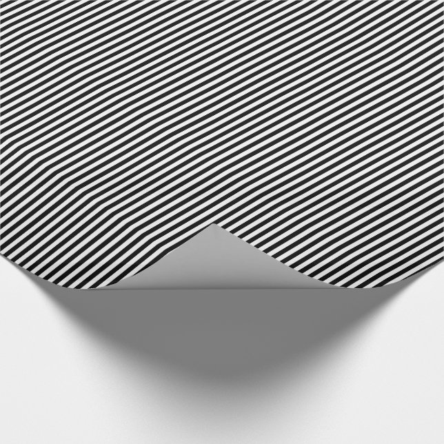 Black-White Stripes-9-GIFT WRAPPING PAPER (Corner)