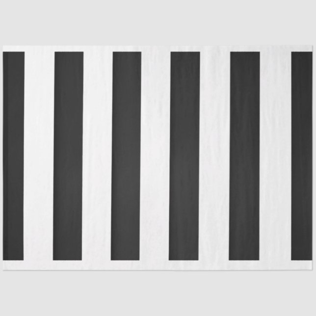 Black & White Stripes Decoupage Paper (Front)