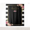 Black White Stripes Floral Bridal Shower Backdrop