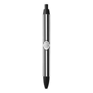 Black & White Stripes Geometric Pattern Pen