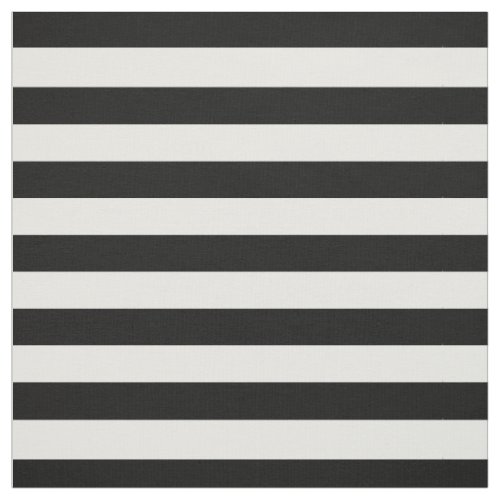 Black White Stripes Modern Pattern Chic Trendy Fabric