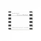 Black | White Stripes Pattern Monogram