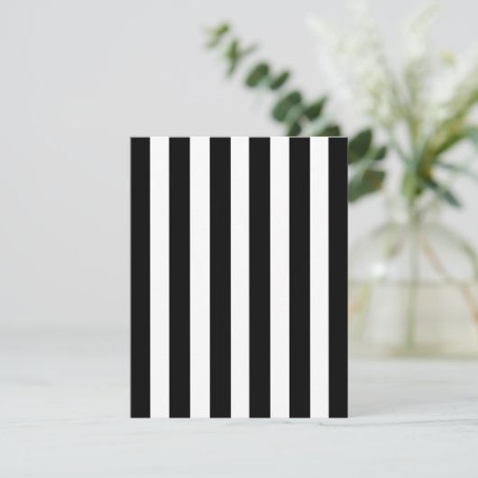 Black White Stripes Pattern Straight Lines Zebra (Standing Front)