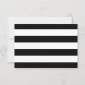Black & White Stripes with Gold Foil Bridal Shower Invitation (Back)