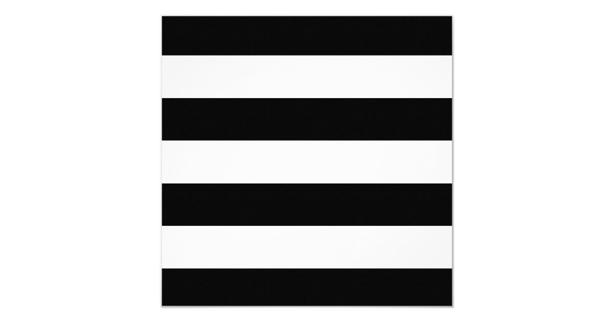 Black & White Stripes with Gold Foil Typography Card | Zazzle