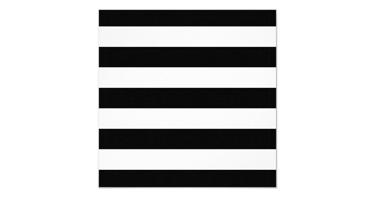 Black & White Stripes with Gold Foil Wedding Card | Zazzle