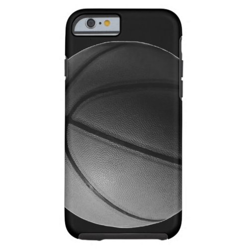 Black White Stylish Basketball Tough iPhone 6 Case