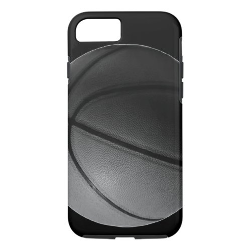 Black White Stylish Basketball Tough iPhone 7 Case
