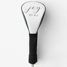 Black White Stylish Custom Golf Club Headcover