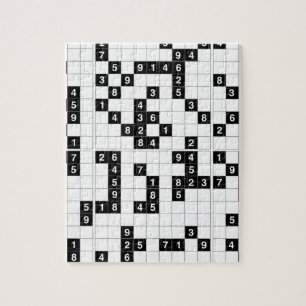 black white sudoku jigsaw puzzle