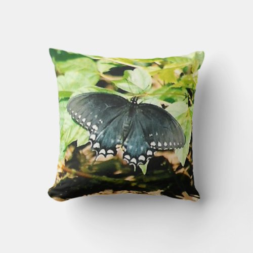 Black White Swallowtail Butterfly Photo Pillows