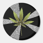 Black&amp;White Swirl....... Magnet