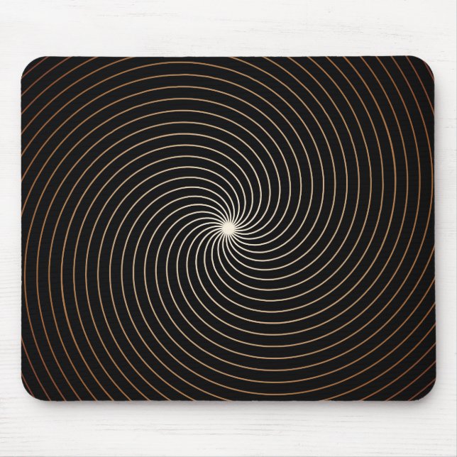Black & White Swirl w/Tan Gradation Mouse Pad (Front)