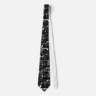 Black & White Swirly Tie