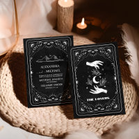 Black White Tarot The Lovers Wedding