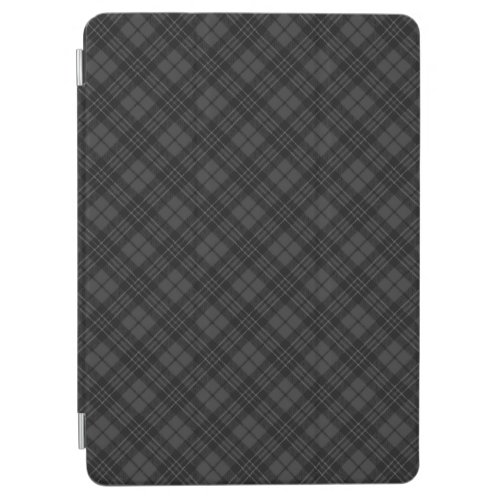 Black white tartan plaid winter Christmas pattern iPad Air Cover