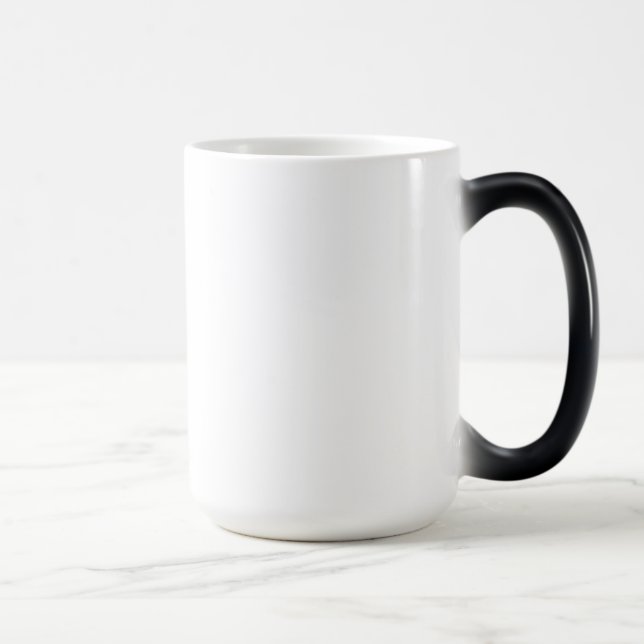 Black-White Temperature Sensitive Color Changing Morph Mug (Right)