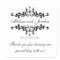 Black White Thank You Sticker for Wedding Favors