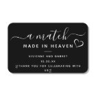 Black White Thank You Wedding Favor