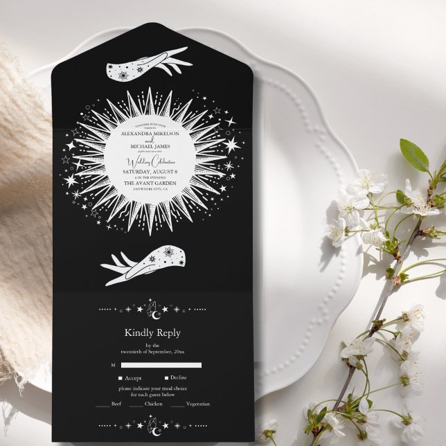 Black White The Lovers Tarot Card  Wedding (Creator Uploaded)