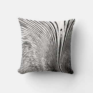 Black White Throw Pillow