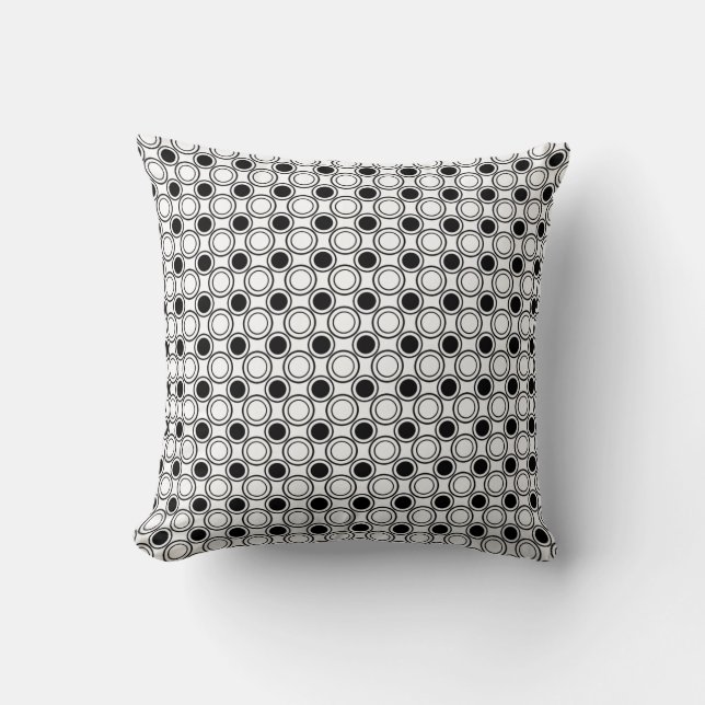 Black & White Throw Pillow (Front)