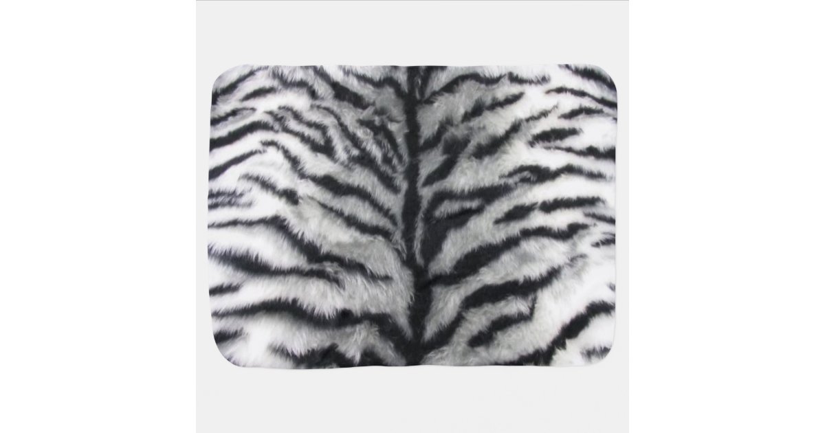 Black White Tiger Baby Blanket Zazzle