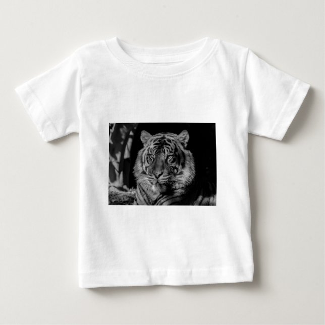 Black & White Tiger Baby T-Shirt (Front)