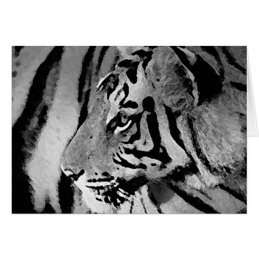 Black & White Tiger Cards (Front Horizontal)