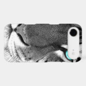 Black White Tiger Case-Mate iPhone Case (Back (Horizontal))