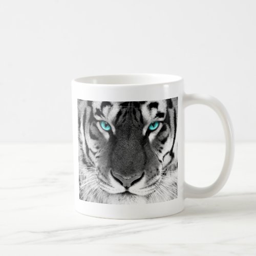 Black White Tiger Coffee Mug