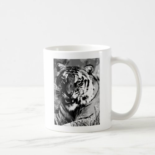 Black  White Tiger Coffee Mug