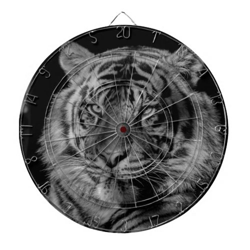 Black  White Tiger Dart Board