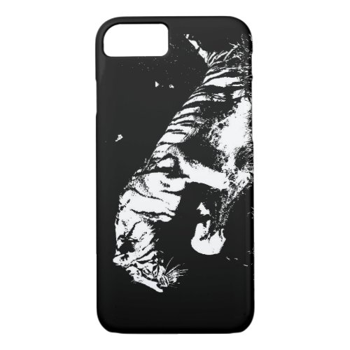 Black  White Tiger iPhone 7 Case