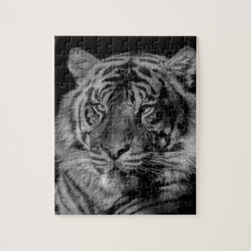 Black  White Tiger Jigsaw Puzzle