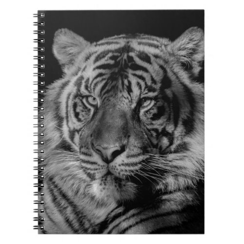 Black  White Tiger Notebook