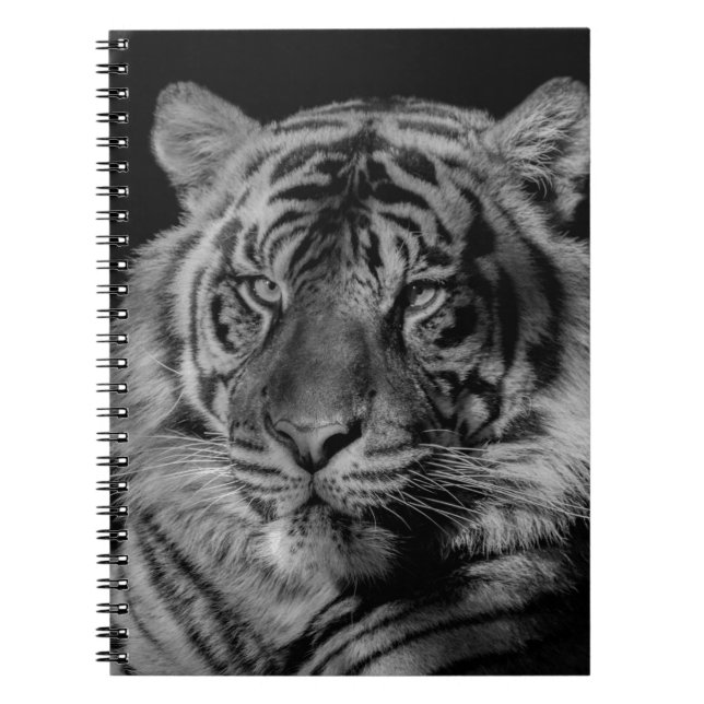 Black & White Tiger Notebook (Front)