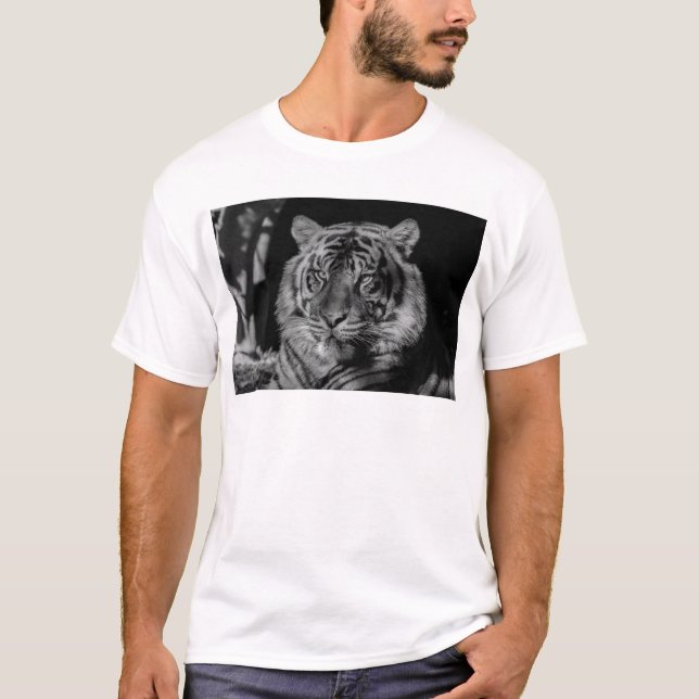 Black & White Tiger T-Shirt (Front)