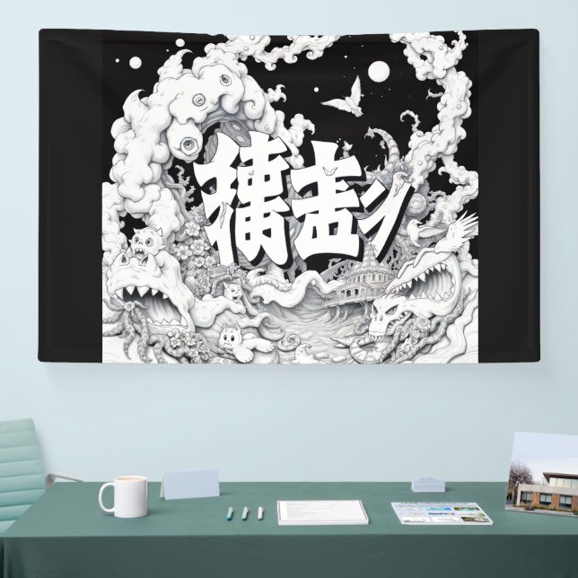 Black & White Tokyo Banner (Tradeshow)