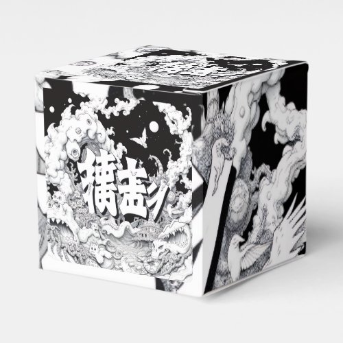 Black & White Tokyo Favor Boxes