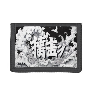 Black & White Tokyo Trifold Wallet