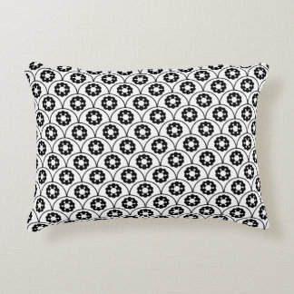 Black White Traditional Chinese Accent Pillow